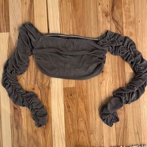 Revolve x Michael Costello shimmery crop NWT M